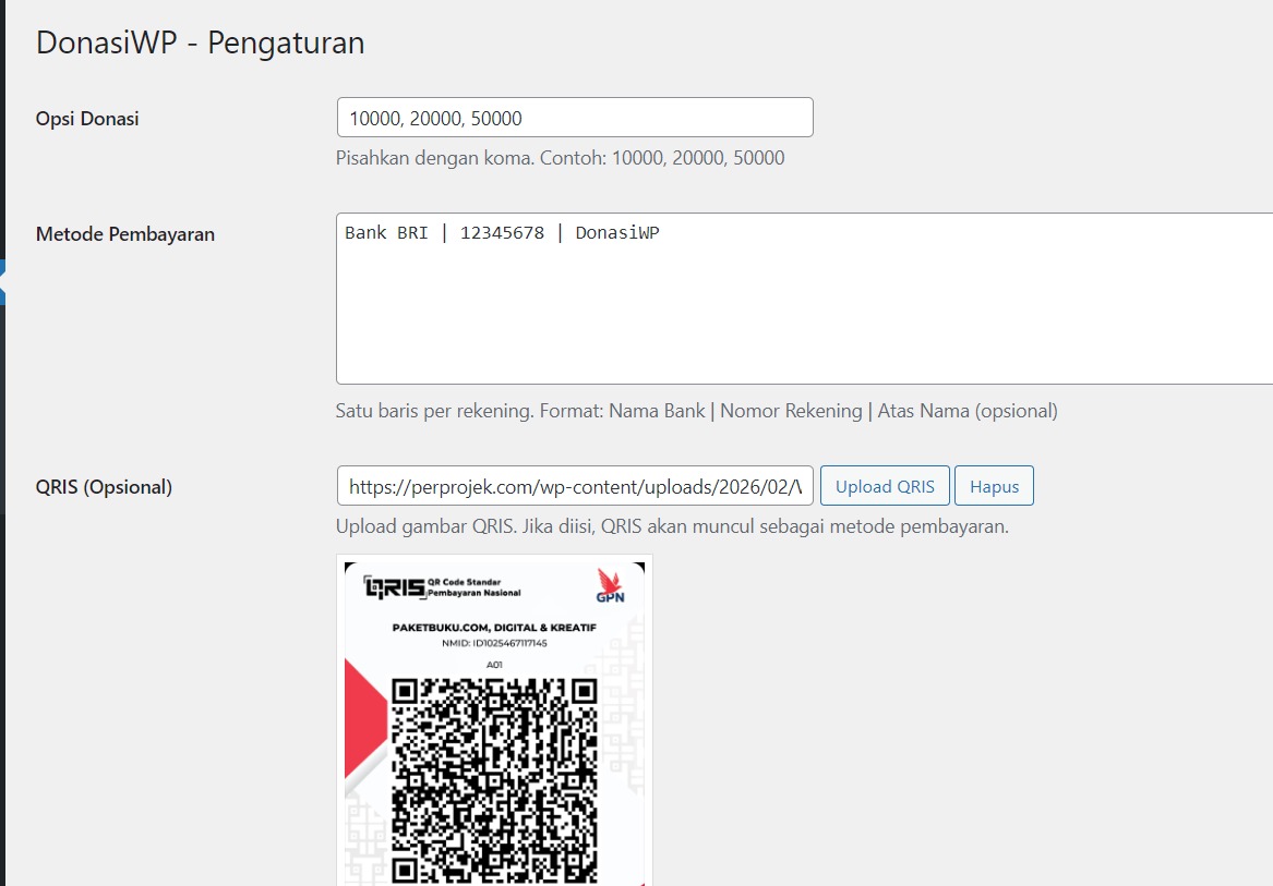 Plugin Donasi PRO untuk Wordpress + member area donatur