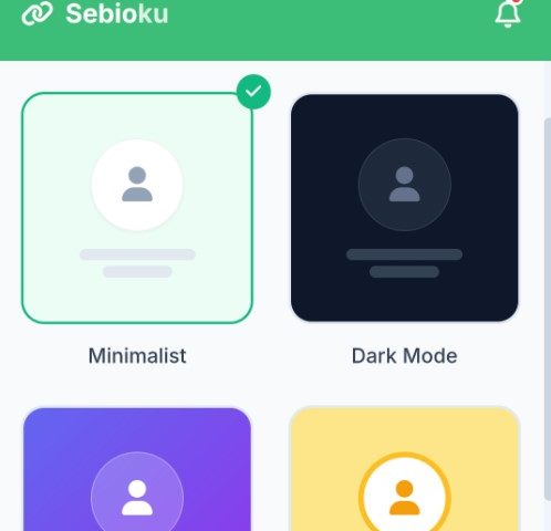 Source Code Sebioku - Link Bio Maker dengan analistik lengkap